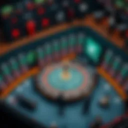 Aerial view of a modern betting platform interface