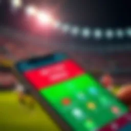 An overview of top-rated soccer betting apps displayed on a smartphone