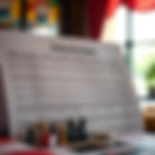 Strategic betting chart illustrating various betting forms