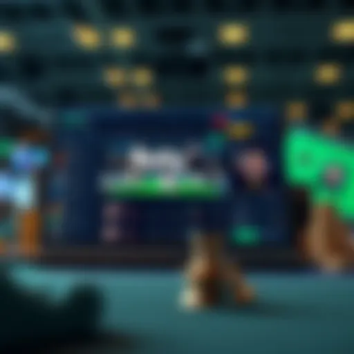 Conceptual representation of a betting website builder interface