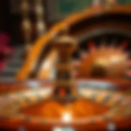 A vintage roulette wheel showcasing its intricate design and history.