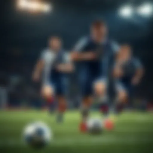 Analysis of Champions League teams in action