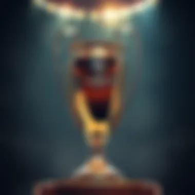 The Coveted Champions League Trophy Champions League trophy shining bright