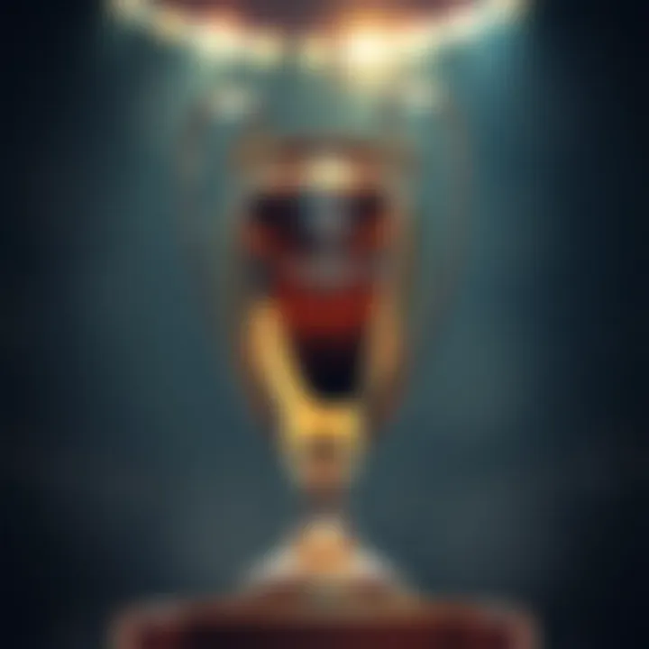 The Coveted Champions League Trophy Champions League trophy shining bright