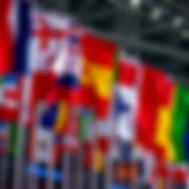 Flags of Participating Countries Diverse flags representing participating countries