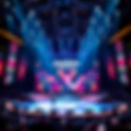 Eurovision stage illuminated during a live performance