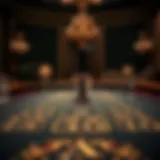 A vintage baccarat table showcasing the elegance of the game.