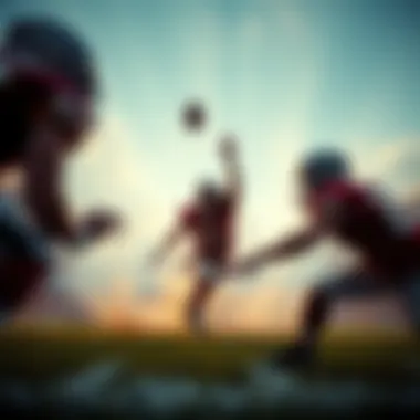 An iconic play captured during a Super Bowl game