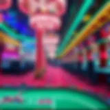 Virtual representation of a Las Vegas casino floor