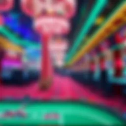 Virtual representation of a Las Vegas casino floor