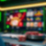 A modern casino gaming interface showcasing innovative features