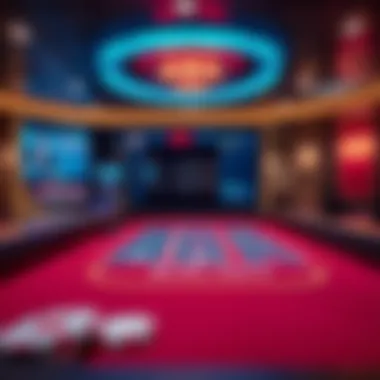 Live baccarat gameplay showcasing a digital interface