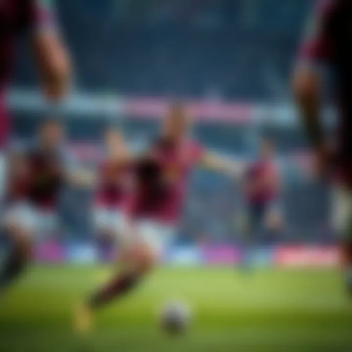 Key players from Burnley showcasing their skills