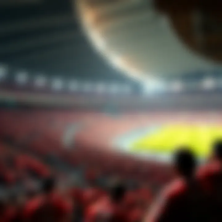 Vibrant Stadium Atmosphere Stadium filled with supporters during a Madura United game