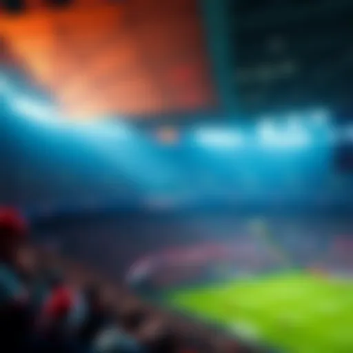 The vibrant Red Bulls Arena filled with passionate supporters during a match.