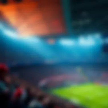 Red Bulls Arena Atmosphere The vibrant Red Bulls Arena filled with passionate supporters during a match.