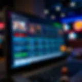 A captivating screenshot of an online betting platform interface showcasing user-friendly navigation.