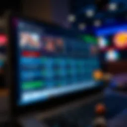 A captivating screenshot of an online betting platform interface showcasing user-friendly navigation.