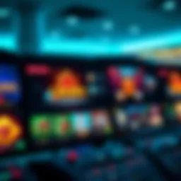 A captivating view of an online casino interface showcasing various games.