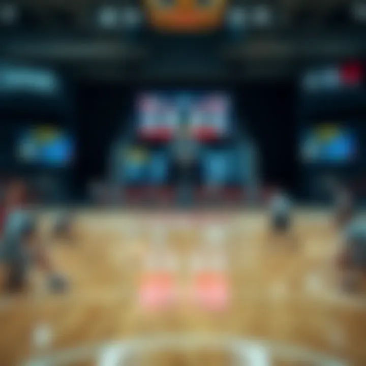 Diverse Online Platforms for Accessing Basketball Scores Illustration of various online platforms for basketball scores