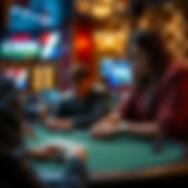 Strategic game play in an online poker room