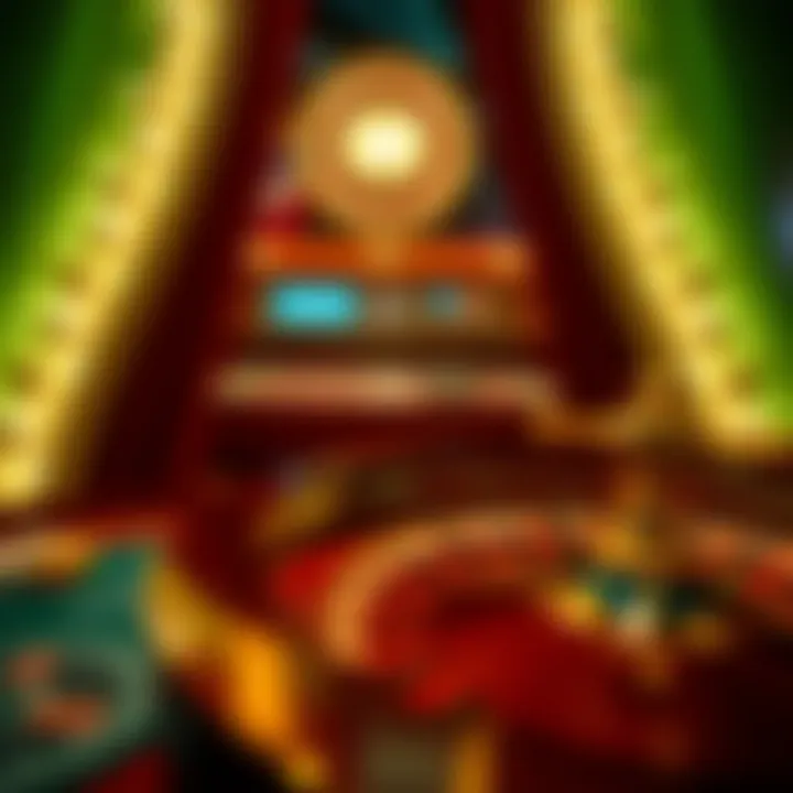 A digital representation of online roulette gameplay