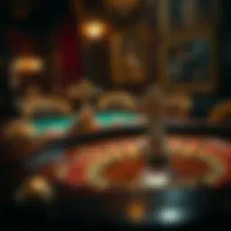 Historical depiction of roulette's origin