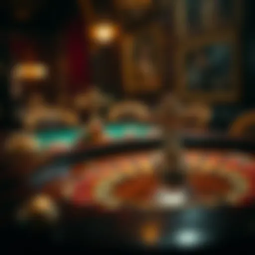 Historical depiction of roulette's origin