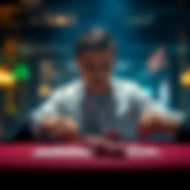 Mind game illustration depicting psychological tactics in poker