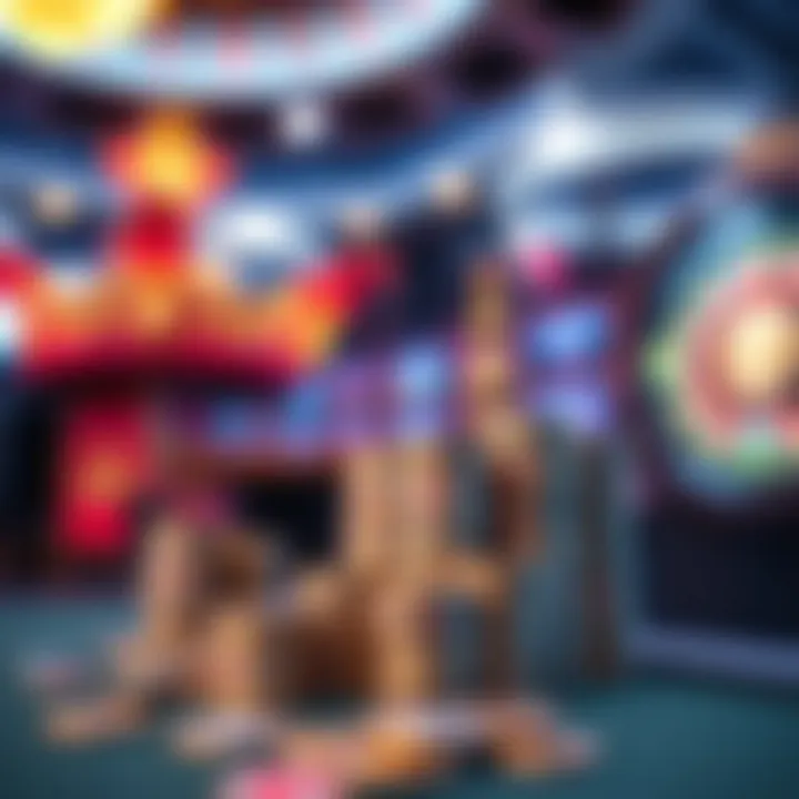 A visually engaging representation of potential earnings from online casino games.