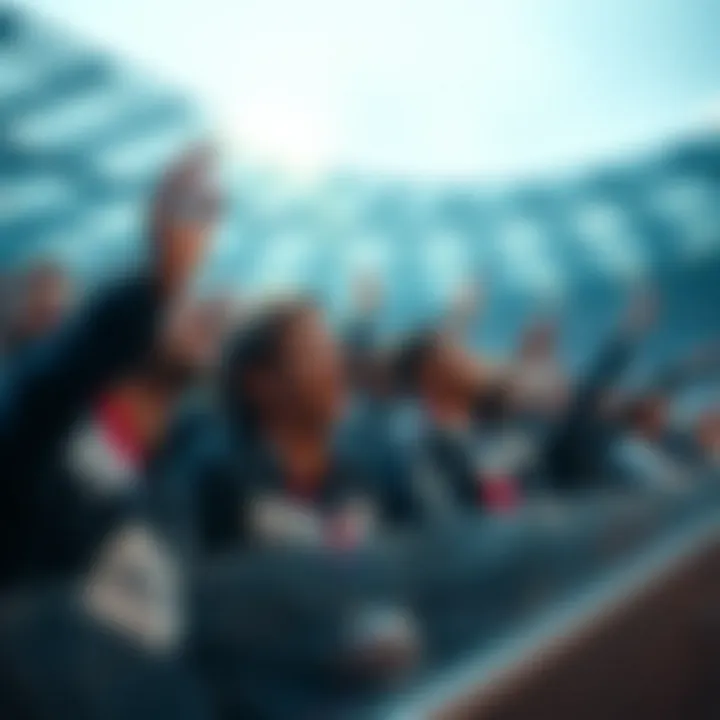 Passionate Fans at the Match Fans enjoying a preseason match