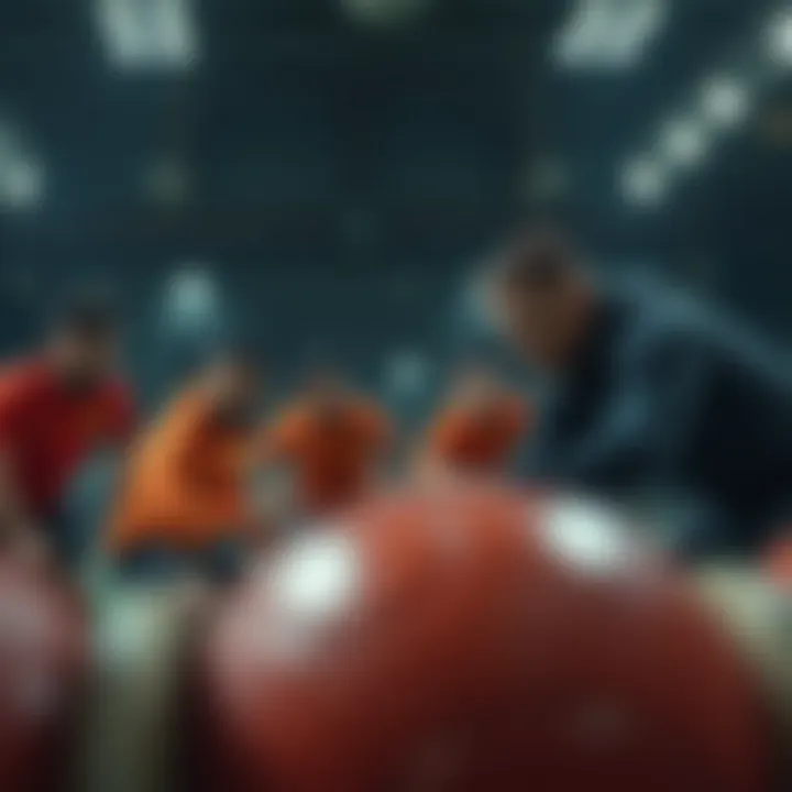 Intense Team Training Session Team training session in action