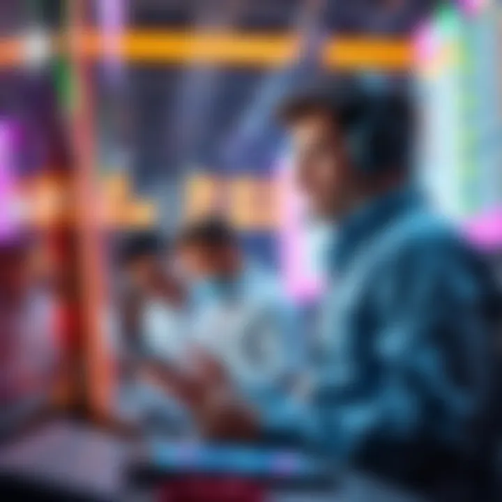 Technology's Role in Transforming Betting An engaging depiction of modern technology influencing betting.