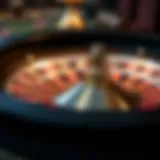 An elegant roulette wheel displaying the numbered slots
