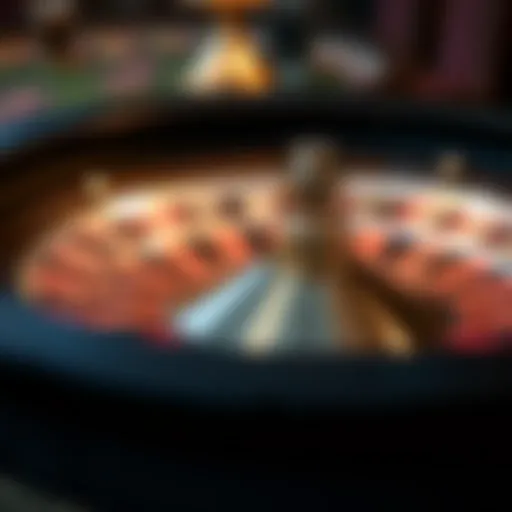 An elegant roulette wheel displaying the numbered slots