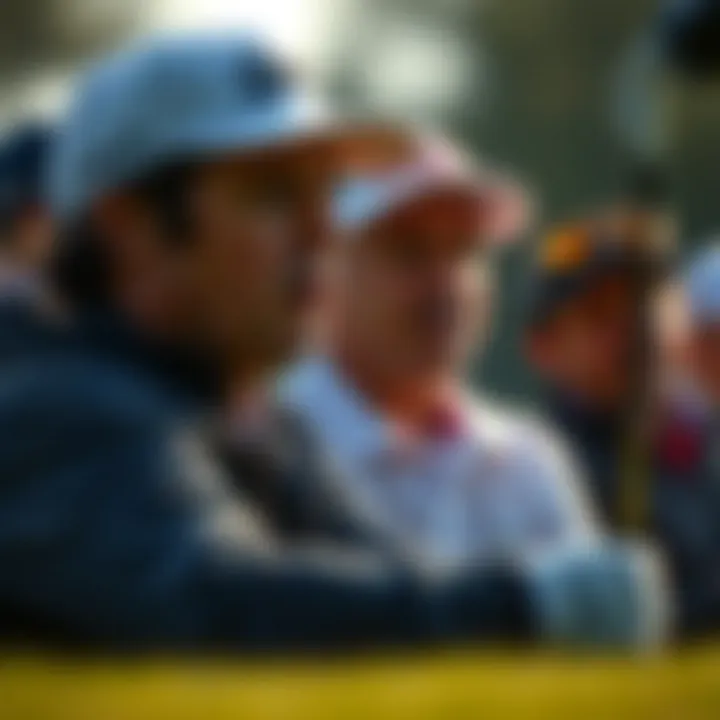 A dynamic moment from a Ryder Cup match showcasing intense competition.