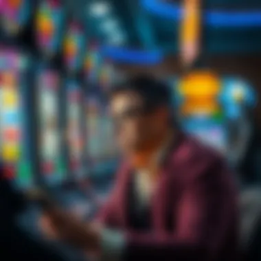 Strategic Insights for Slot Machine Selection A strategic player analyzing slot machine options