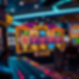 Visual representation of an online slot site interface