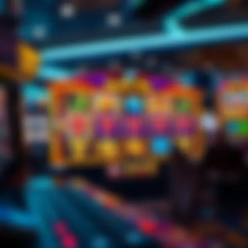 Visual representation of an online slot site interface