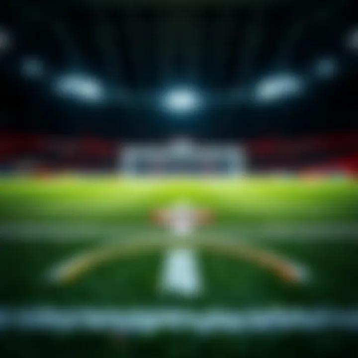 Illustration of a soccer field with key performance indicators