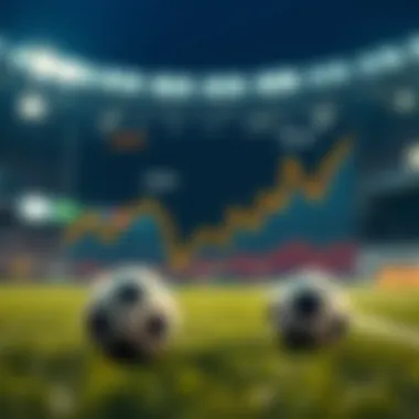 Graph showing predictive analytics for soccer scores