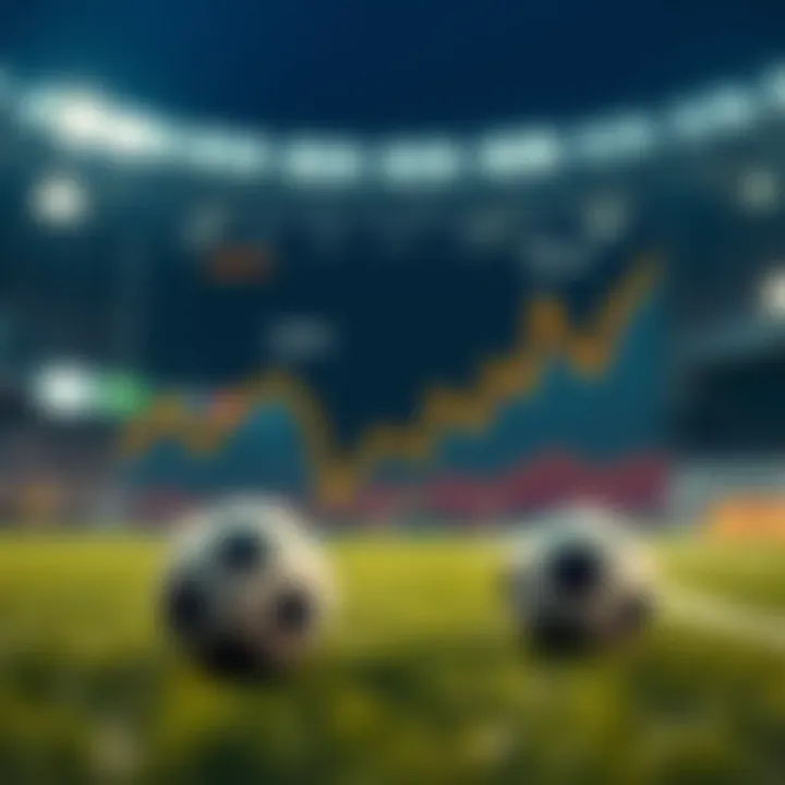 Graph showing predictive analytics for soccer scores