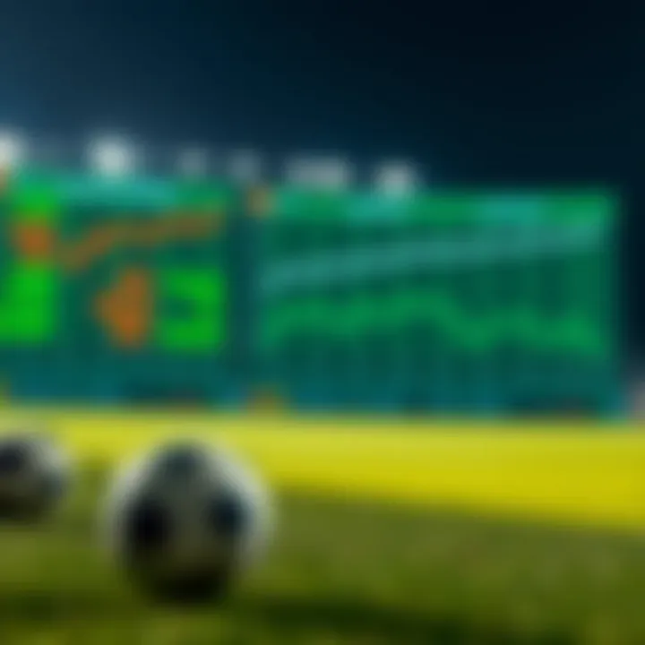 Visual representation of soccer match statistics