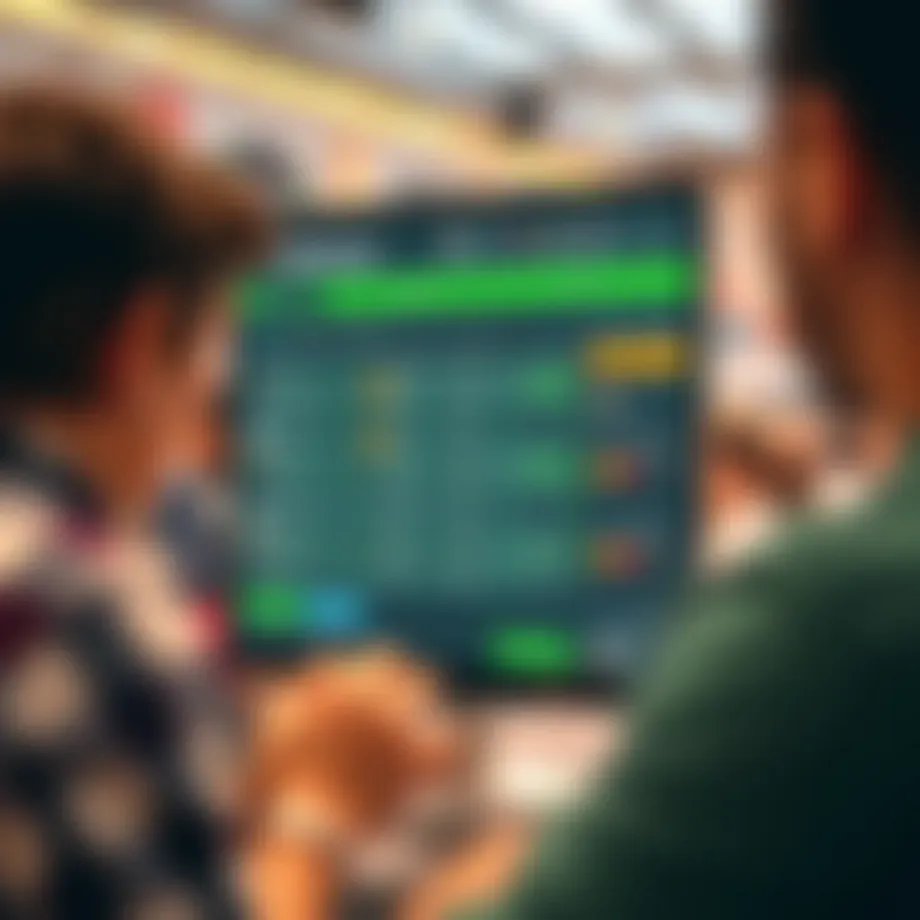 Illustration of a digital betting platform interface