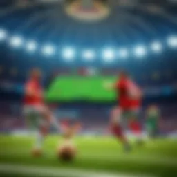 User interface of a mobile betting app showcasing live sports