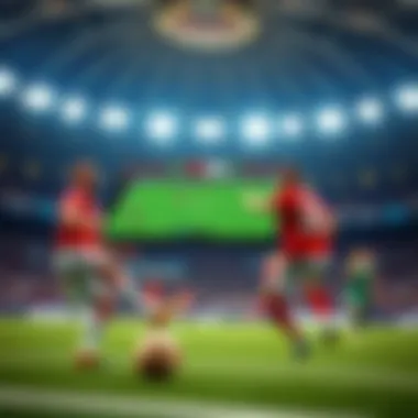 User interface of a mobile betting app showcasing live sports