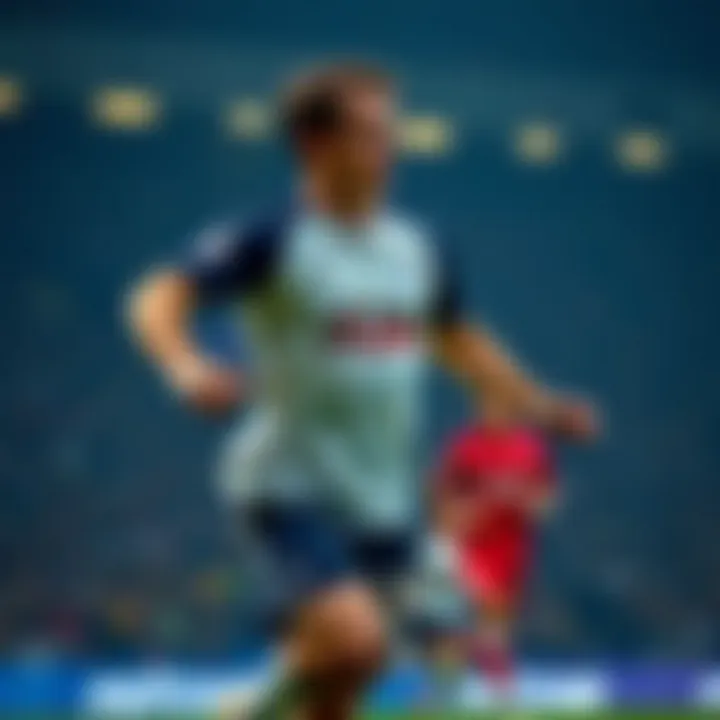 Player in Action - Tottenham Hotspur Tottenham Hotspur player in action during a match