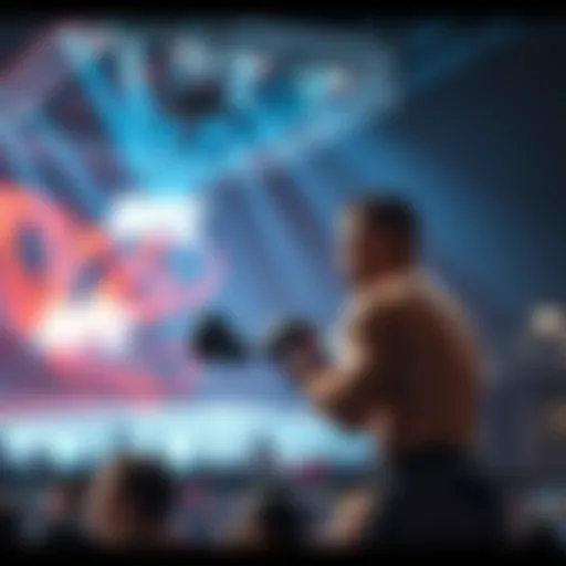 Illustration depicting the excitement of UFC live streaming