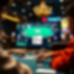 A captivating online poker game interface showcasing vibrant graphics and user engagement.