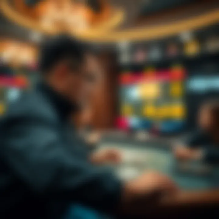 User interface of x-poker platform